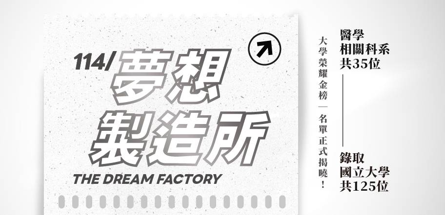 114/夢想製造所-大學榮耀金榜揭曉 .ᐟ